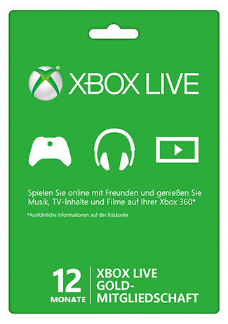 Official Xbox Live Gold – 12 Monate (Xbox 360/Xbox One/EU)