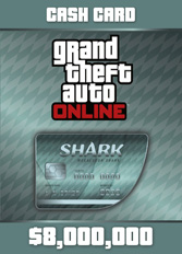 Official GTA 5 Online: Megalodon Shark Cash Card $8.000.000 (PC)
