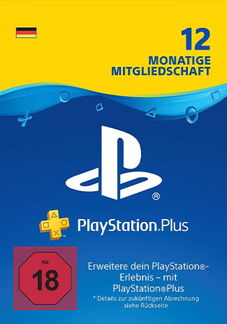 Official PlayStation Network Plus Card 365 Days DE (PS4/PS3/DE)