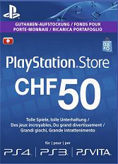 Official (CH) PlayStation Network PSN Card 50 CHF nur CH-Store