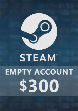 Official New Steam Account with 300 USD