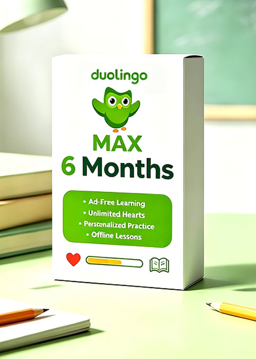 gameladen, Super Duolingo MAX 6 Months Subscription