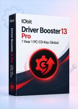 Official IObit Driver Booster 13 Pro 1 Year 1 PC CD Key Global
