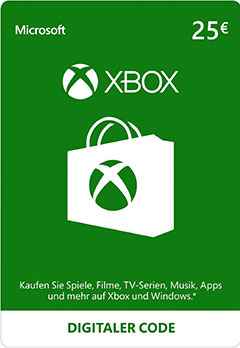 Official Xbox Live Guthaben -25 Euro (Xbox One/Xbox 360/Windows)