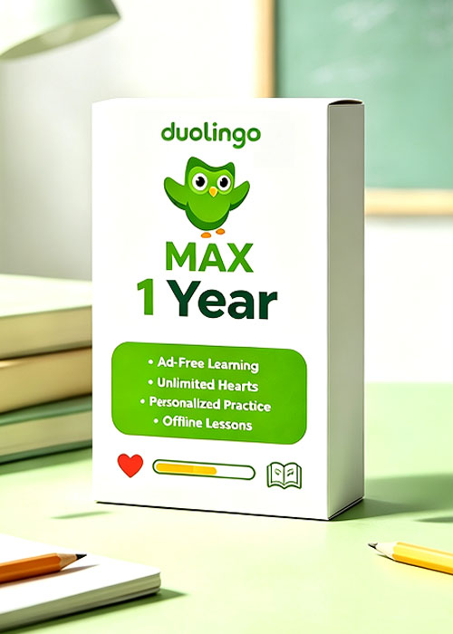 gameladen, Super Duolingo MAX 1 Year Subscription