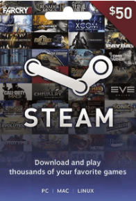 Official Steam Gift Card 50 USD
